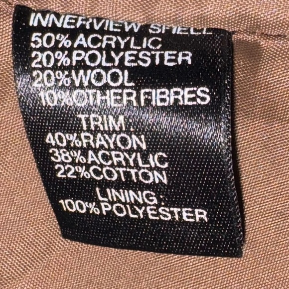 Vintage 1980 INNER VIEW Gitano brown plaid herringbone western coat Small Medium - Picture 16 of 16